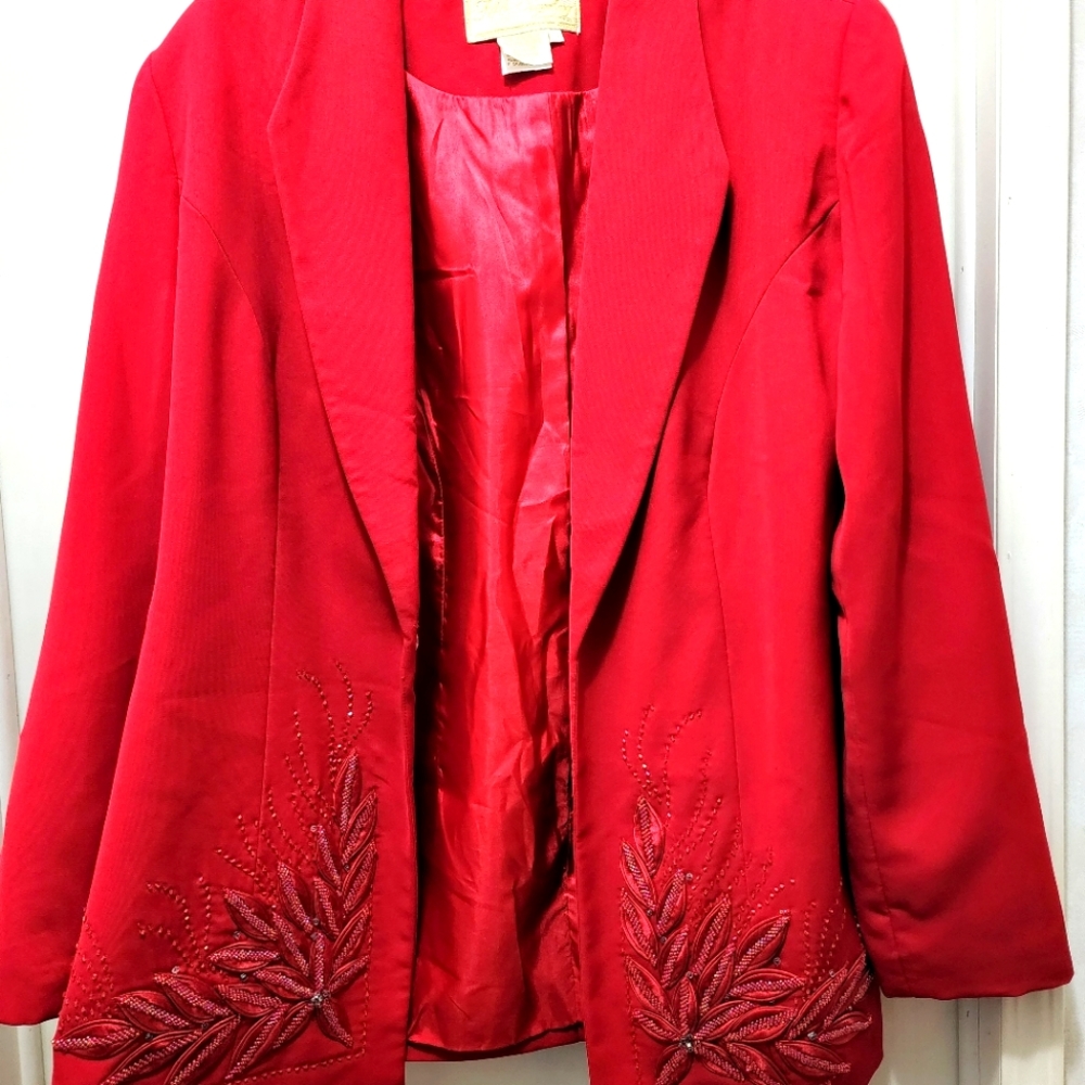 Red Fifth Sunday exclusive suit coat, no skirt, size 14